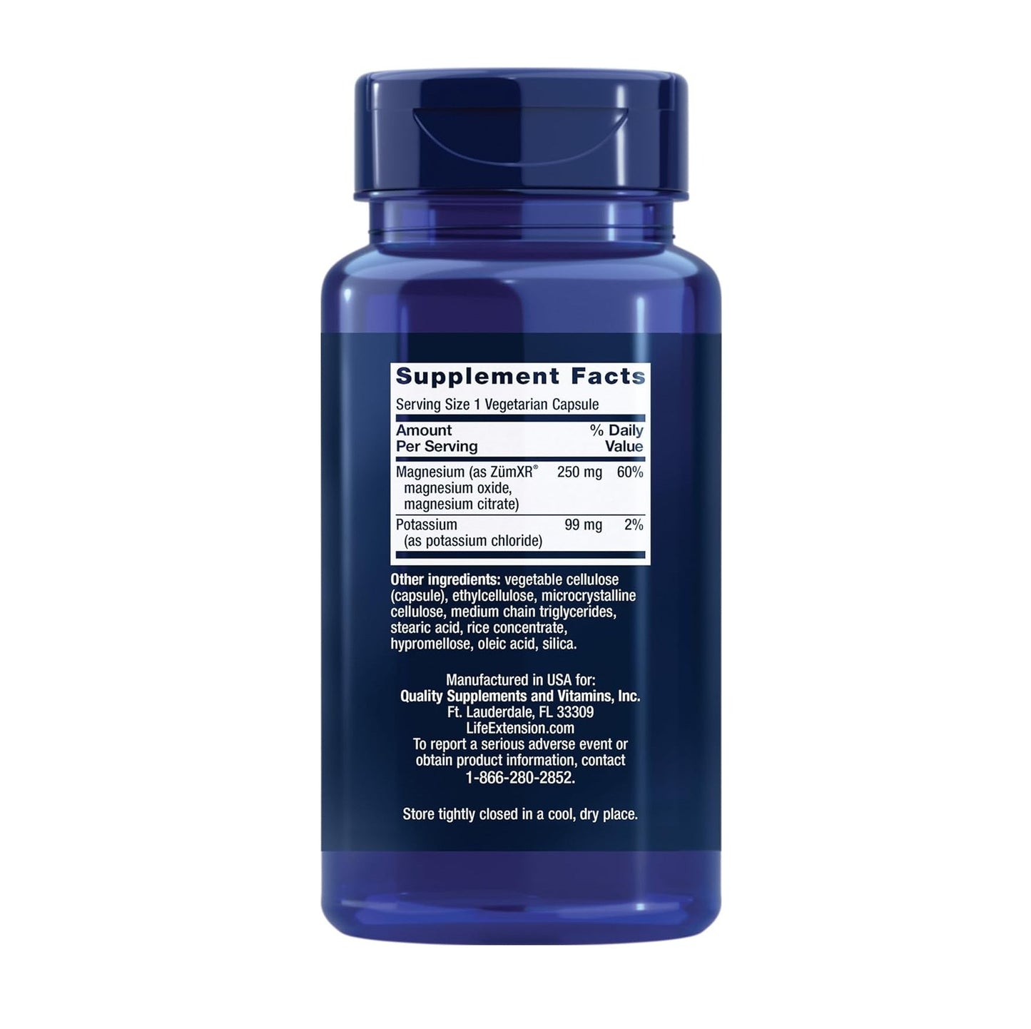 Life Extension Potassium with Extend - Release Magnesium - 60 Veg Caps - Mann Nutrition