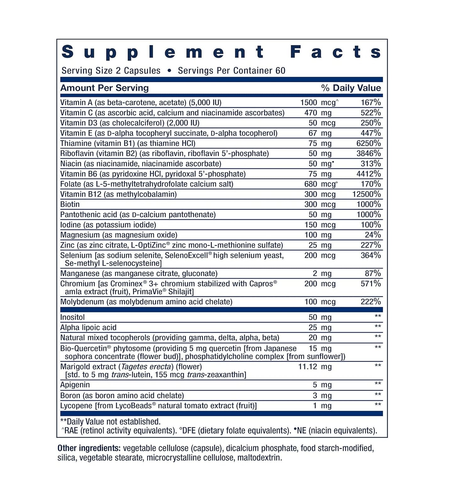 Life Extension Two Per Day Multivitamins 120 Caps - Mann Nutrition