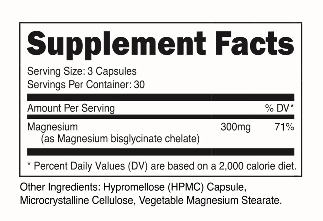 Magnesium Bisglycinate - Mann Nutrition
