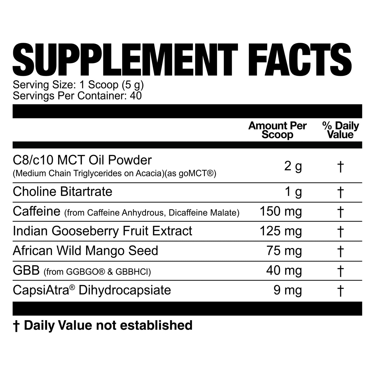 Magnum Fasted Cardio Thermogenic Pre - Workout - Mann Nutrition