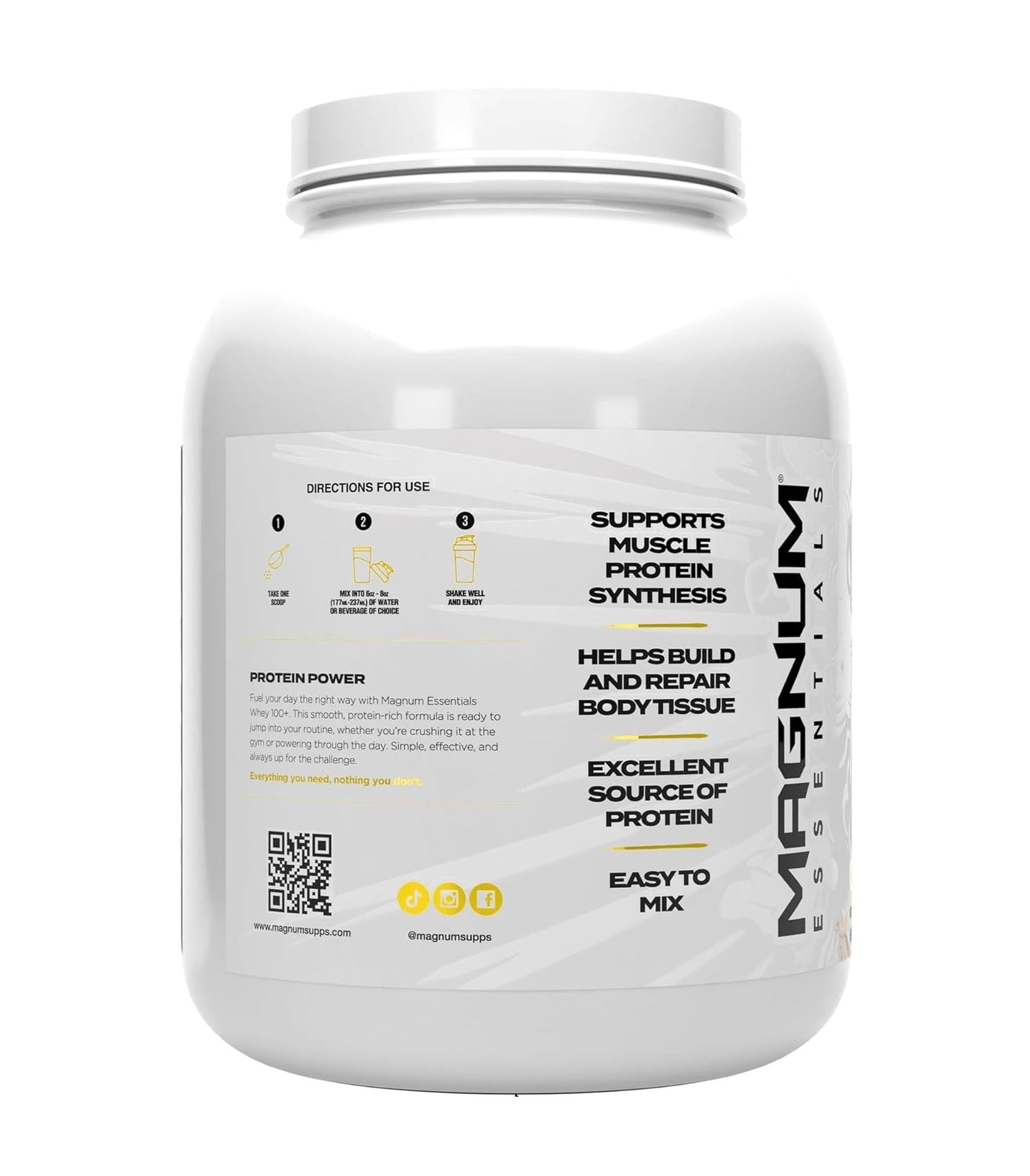 Magnum Whey 100+ Whey Protein +Digestive Enzymes - Mann Nutrition