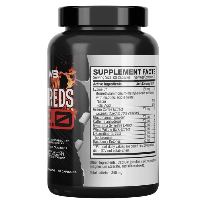 MB Shreds 2.0 (Daytime Fat Burner) - Mann Nutrition