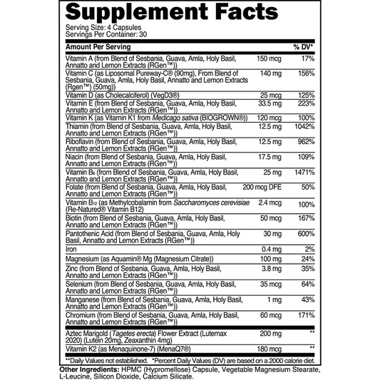 Multivitamin 120 Capsules - Mann Nutrition