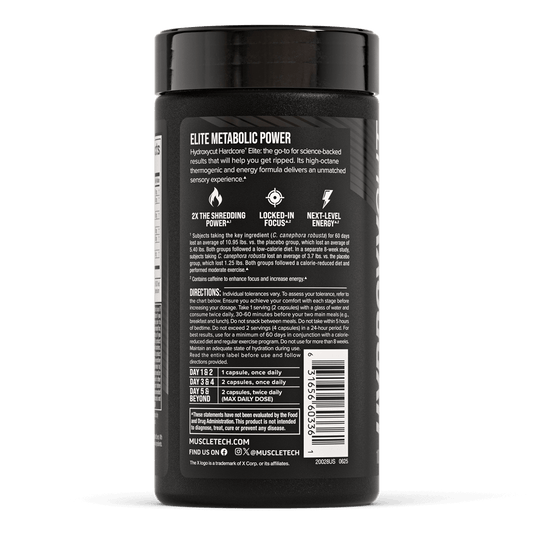 Muscletech Hydroxycut Hardcore Elite 100 Capsules - Mann Nutrition