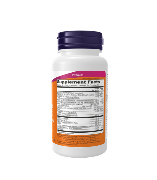 Now Coenzyme B - Complex 60 Veg Capsules - Mann Nutrition