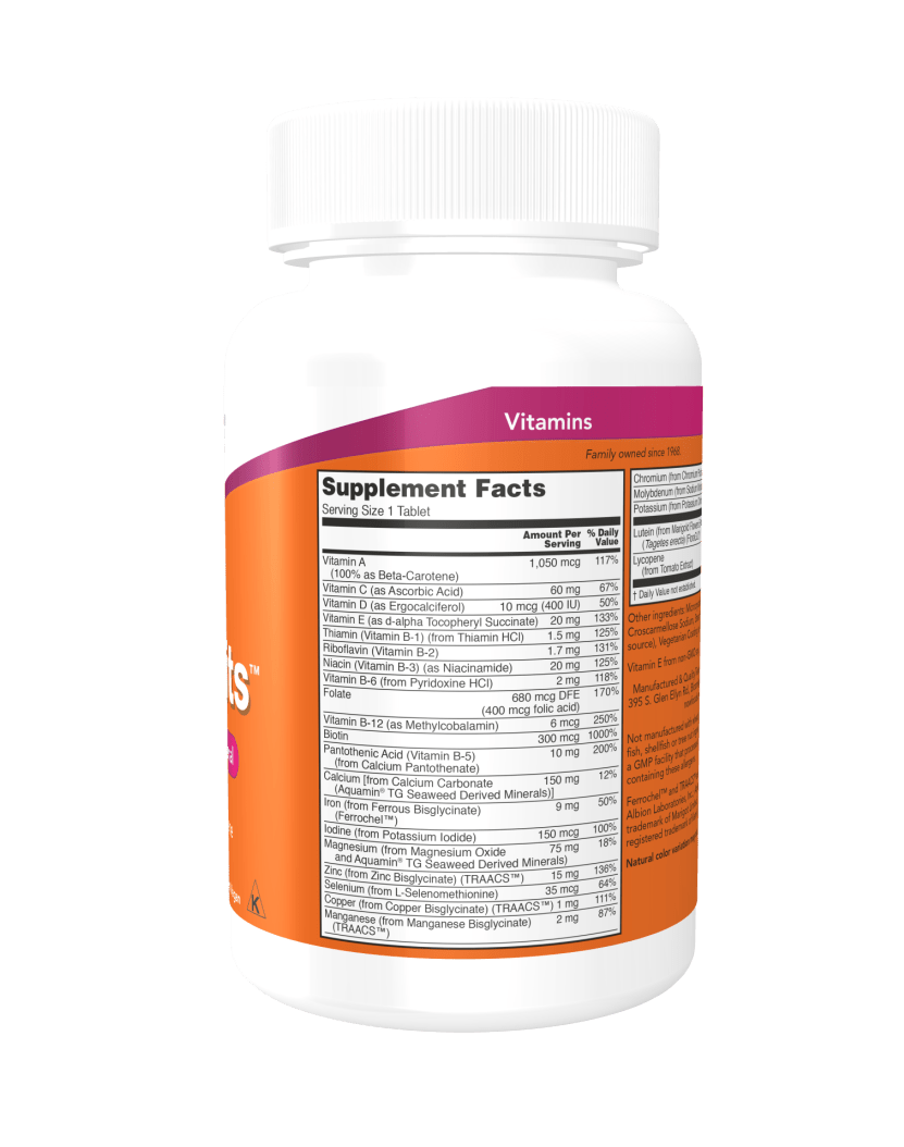 Now Daily Vits 100 Tabs - Mann Nutrition