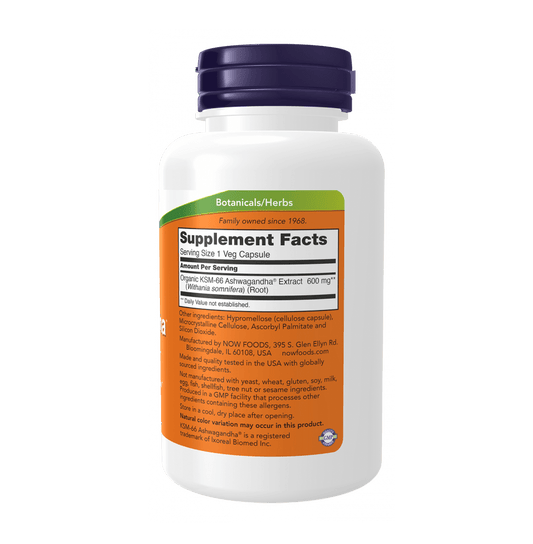 Now KSM - 66 Ashwagandha® 90 Veg Capsules - Mann Nutrition