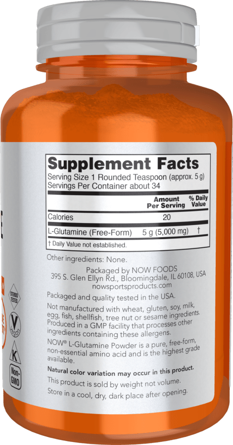 Now L - Glutamine Powder - 6oz - Mann Nutrition
