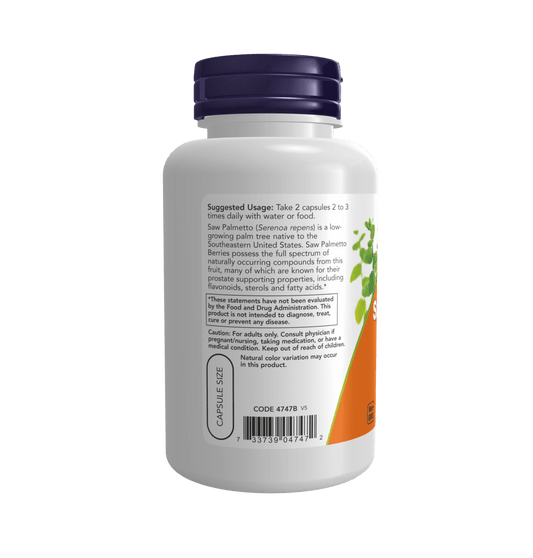 Now Saw Palmetto Berries 550mg - Mann Nutrition