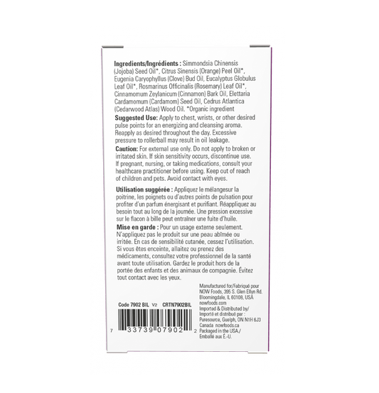 Now Seasonal Defense Essential Oil Blend Roll - On - Mann Nutrition