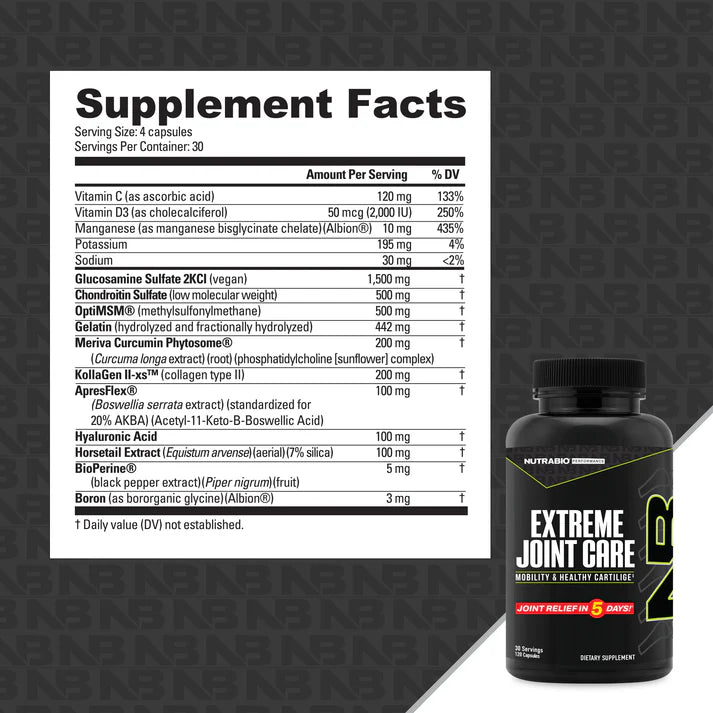 Nutrabio Extreme Joint Care - Mann Nutrition