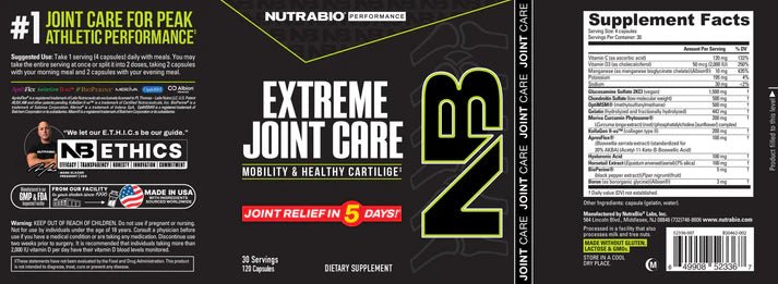 Nutrabio Extreme Joint Care - Mann Nutrition
