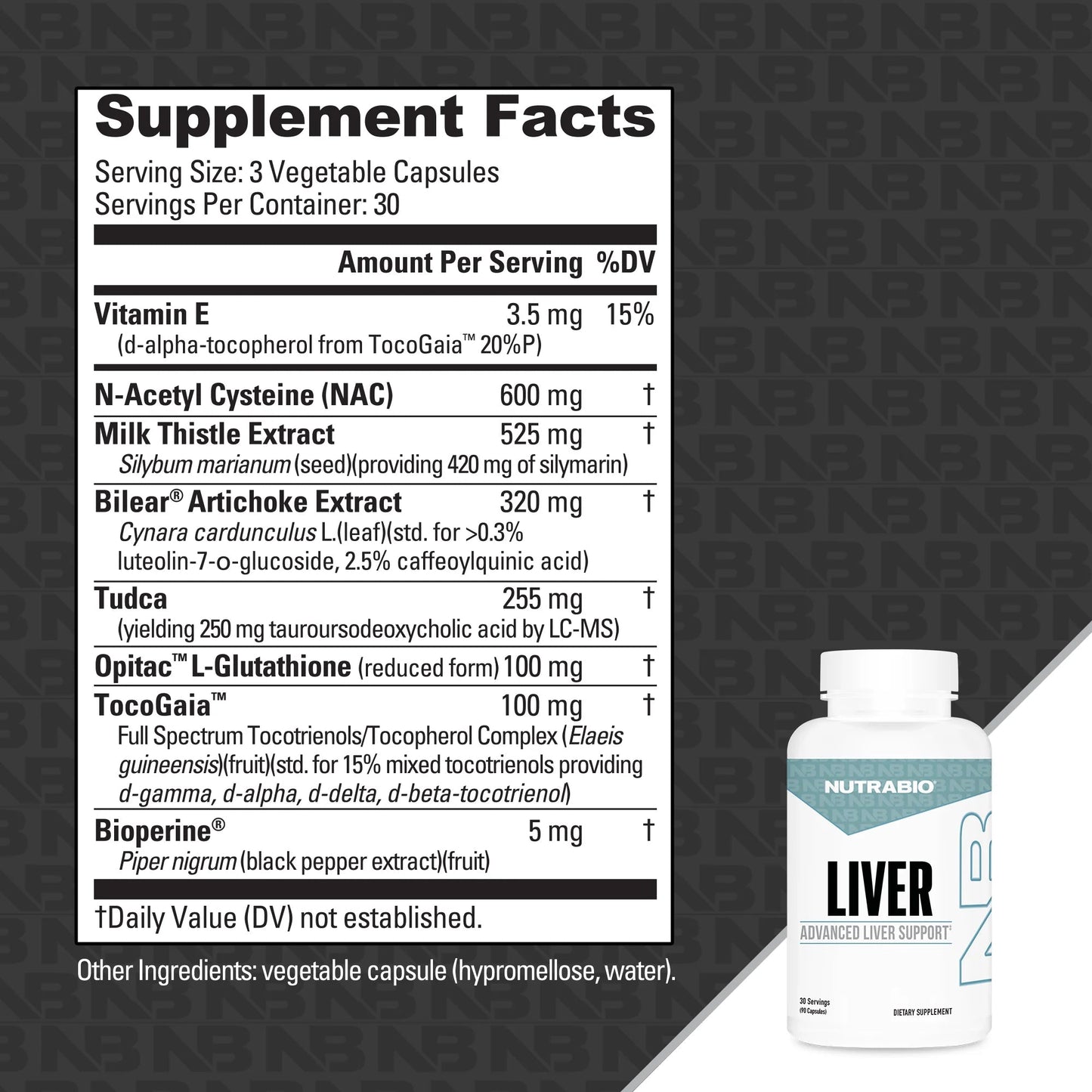 Nutrabio Liver - Advance Liver Support 90 Caps - Mann Nutrition