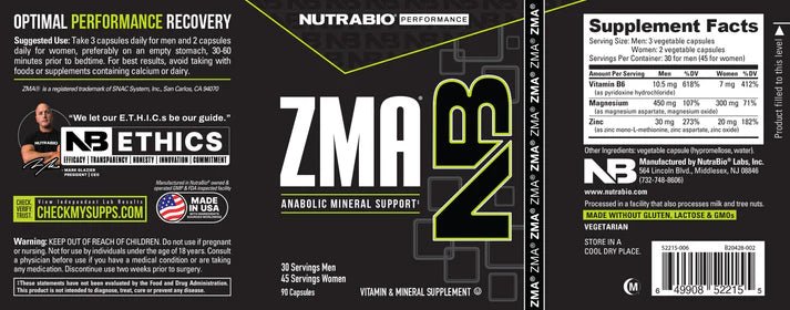Nutrabio ZMA - Mann Nutrition