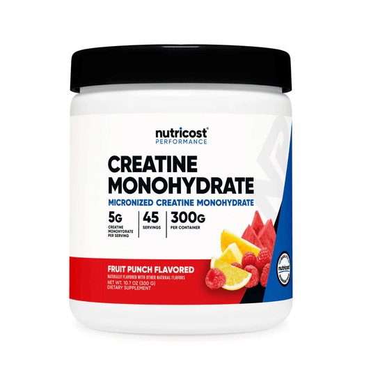 Nutricost Micronized Creatine Flavoured - 300Gms - Gluten Free - Third Party Tested - Mann Nutrition
