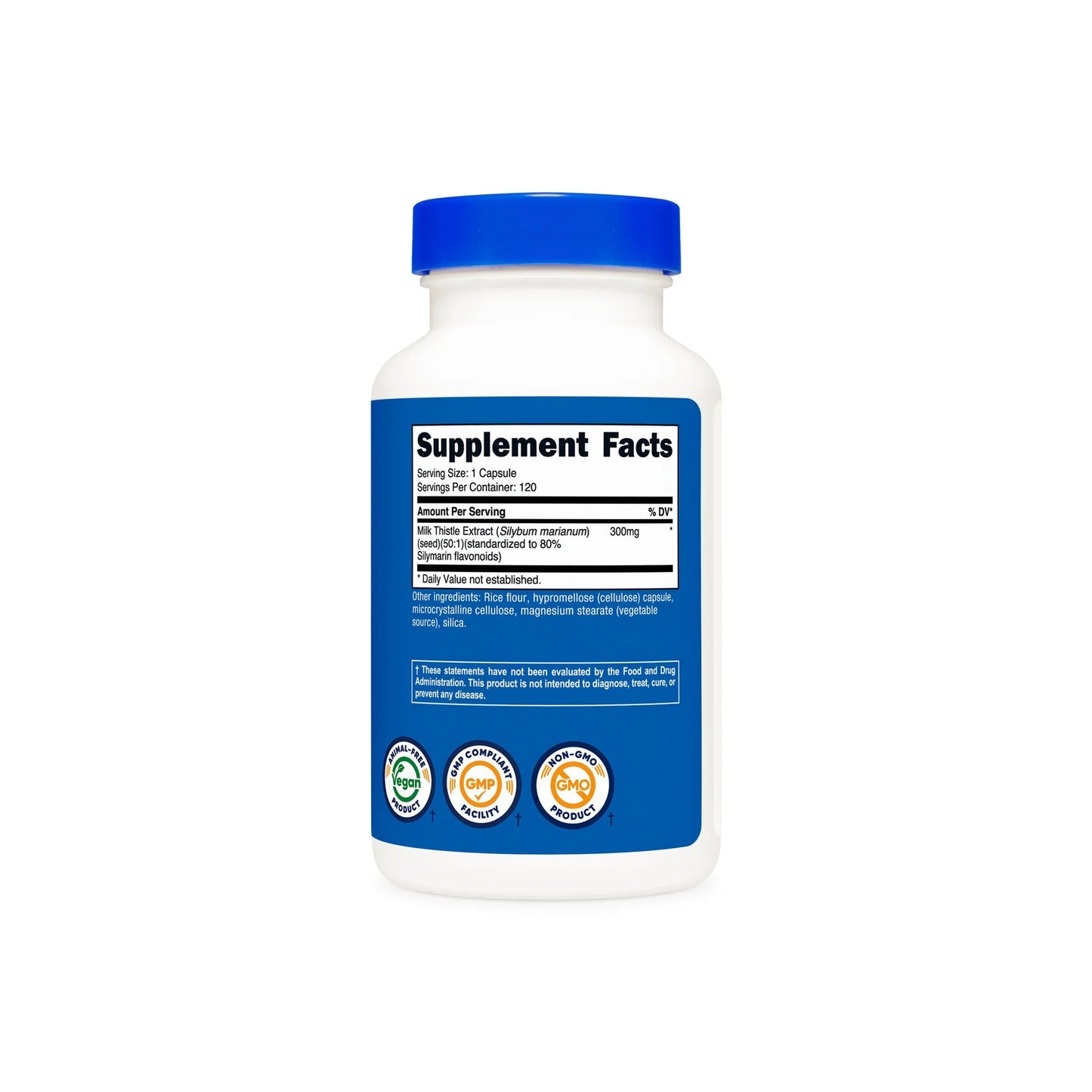 Nutricost Milk Thistle Extract -120 Caps - Mann Nutrition