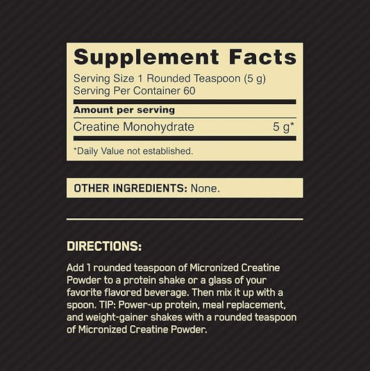 ON Micronized Creatine Powder - Mann Nutrition
