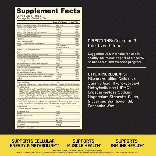 ON Opti - Men Multivitamins - Mann Nutrition