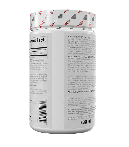 Perfect Sports Essential Creatine 80 Servings - Mann Nutrition