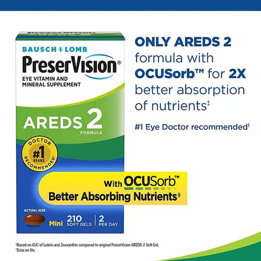PreserVision AREDS 2 Formula Eye Vitamin - Mann Nutrition