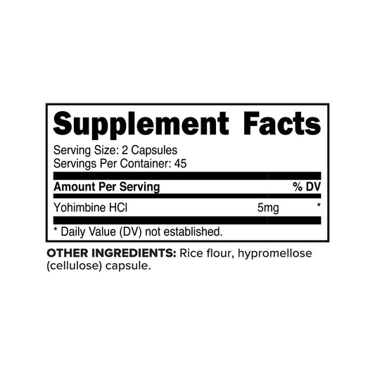 PrimaForce Yohimbine HCl 90 Capsules - Mann Nutrition