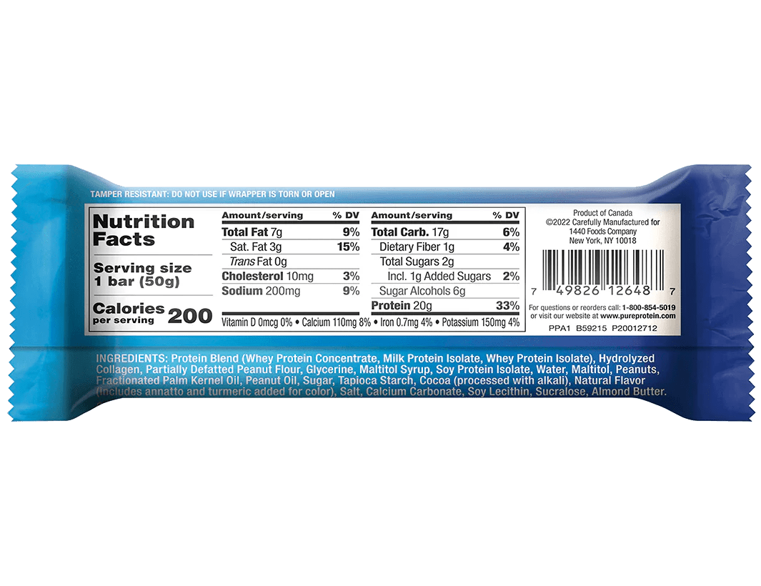 Pure Protein Bars - Mann Nutrition