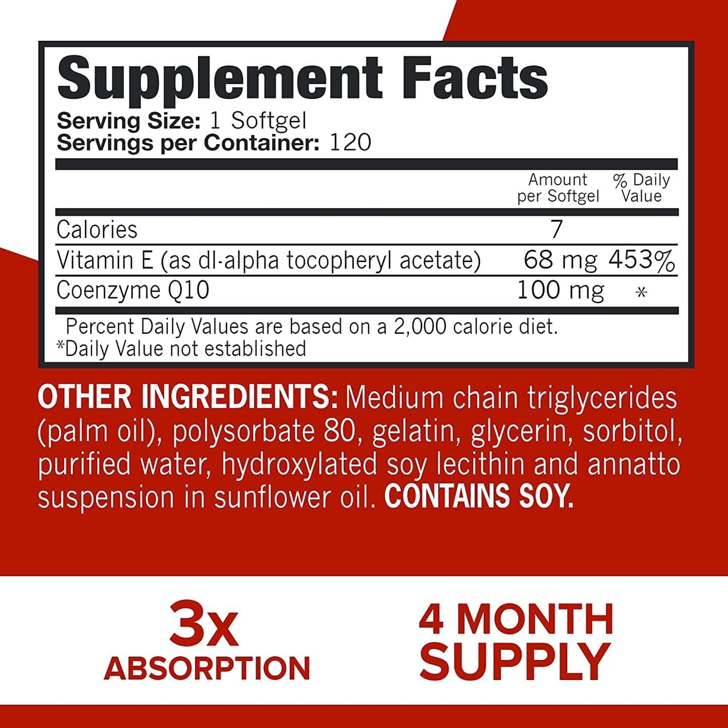 Qunol Ultra Coq 10 100 Mg - 120 Softgels - Mann Nutrition