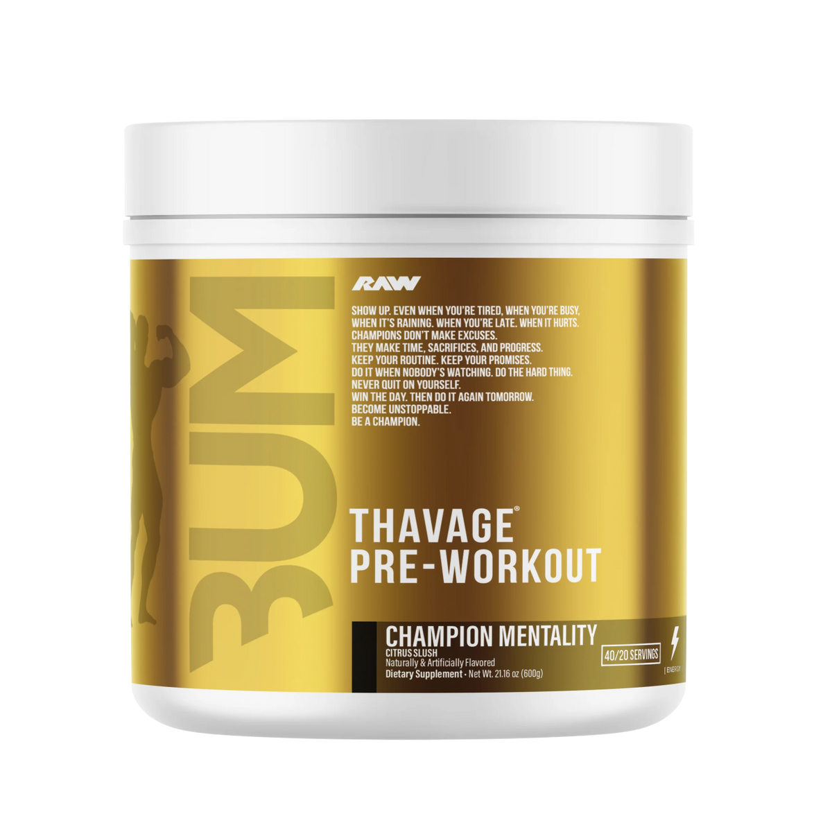 Raw Nutrition Bum Thavage Pre Workout - Mann Nutrition