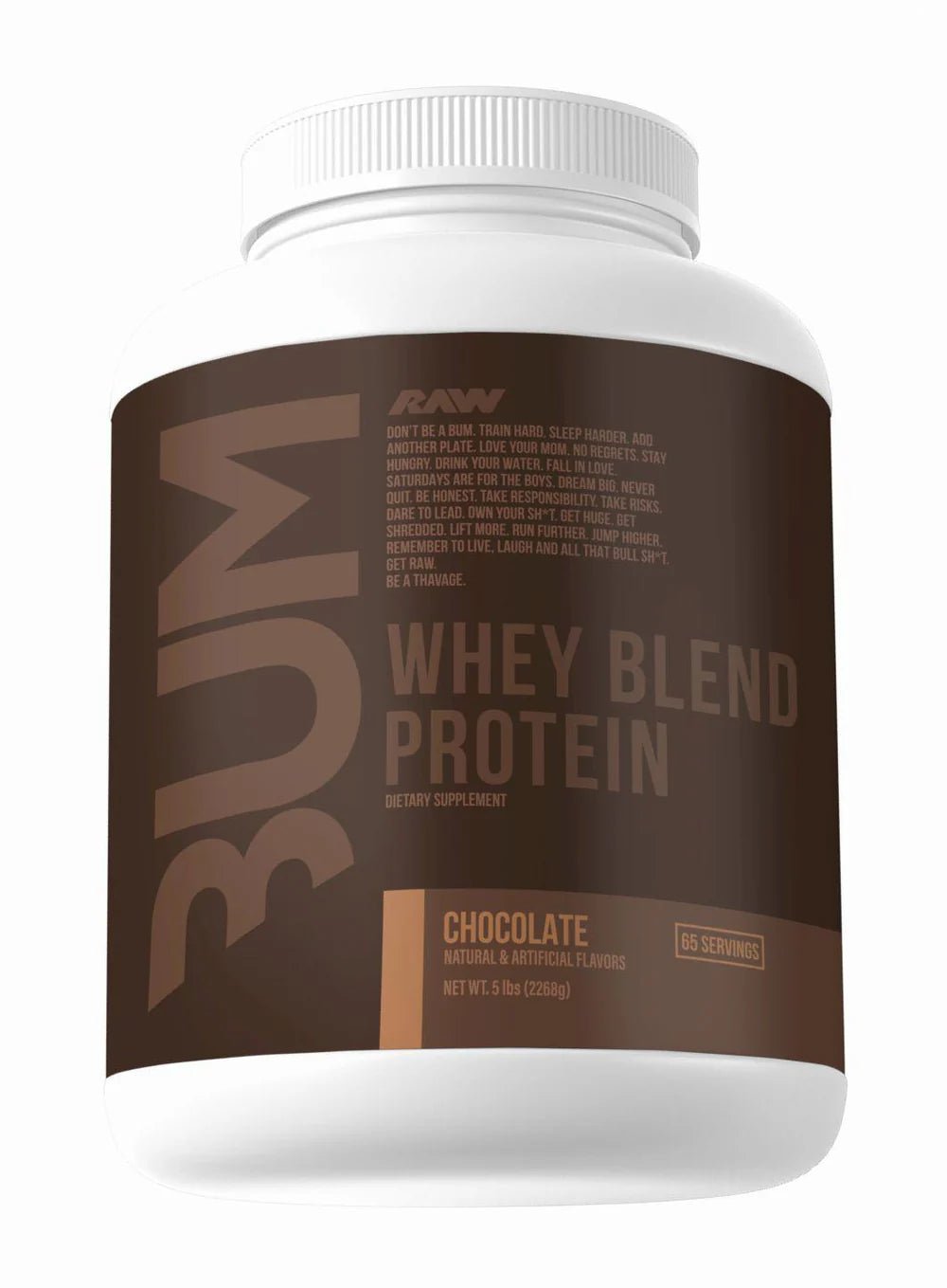 Raw Nutrition CBUM Whey Blend - 5 lb (Chocolate) - Mann Nutrition
