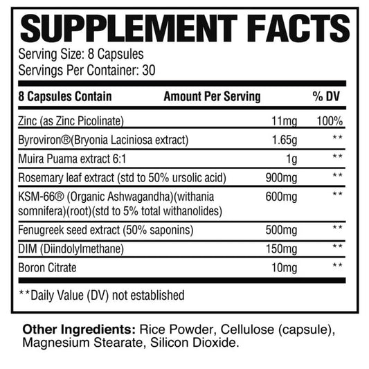 Raw Test 30 Servs - Mann Nutrition