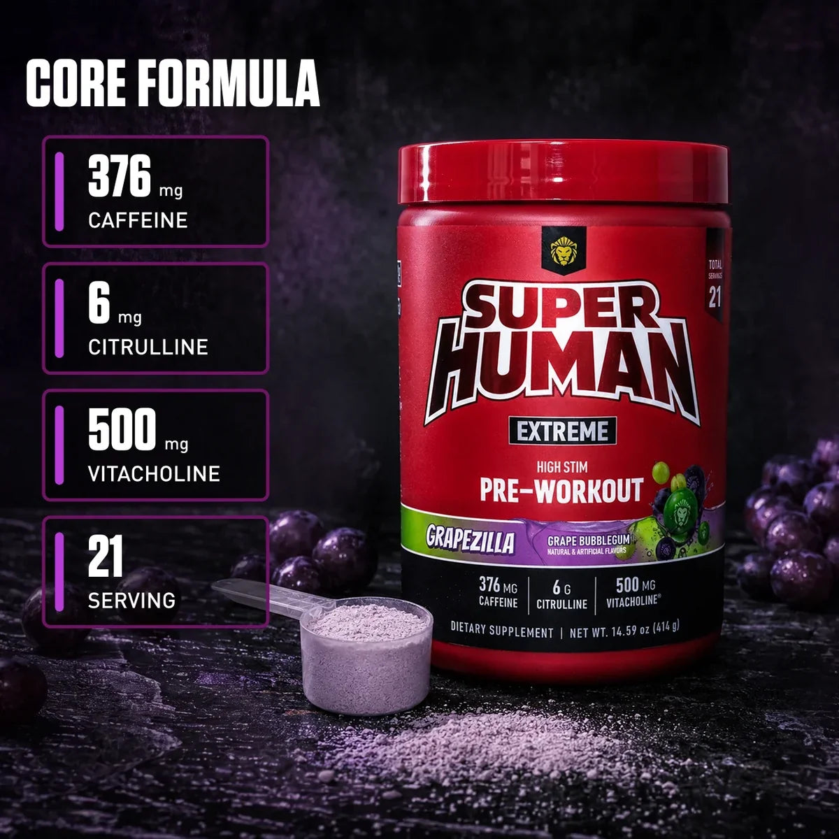Alpha Lion SUPERHUMAN Extreme Pre-Workout