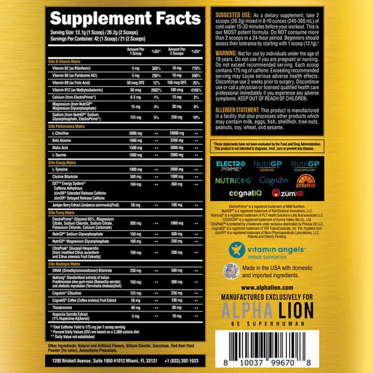 Super Human Elite Pre Workout - Mann Nutrition