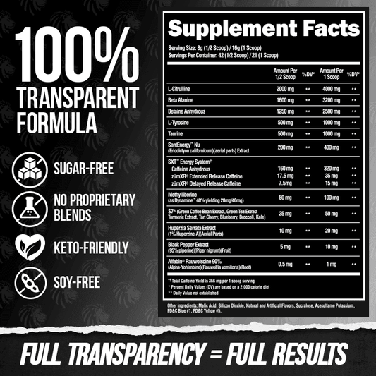 Super Human Extreme Pre - 21 Servings - Mann Nutrition