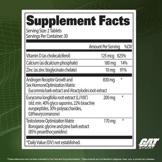 Testrol Platinum - 60 Caps - Mann Nutrition