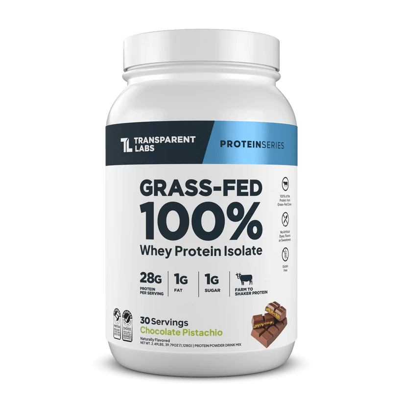 Transparent Labs 100% Grass Fed Whey Isolate (30 Ser) - Mann Nutrition