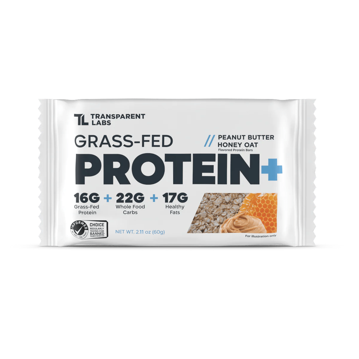 Transparent labs Grass - Fed Protein+ Bar - Mann Nutrition