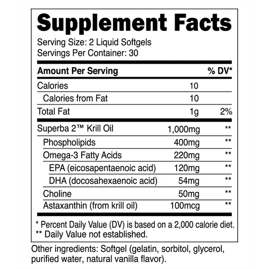 Transparent Labs Krill Oil 60 Softgels - Mann Nutrition