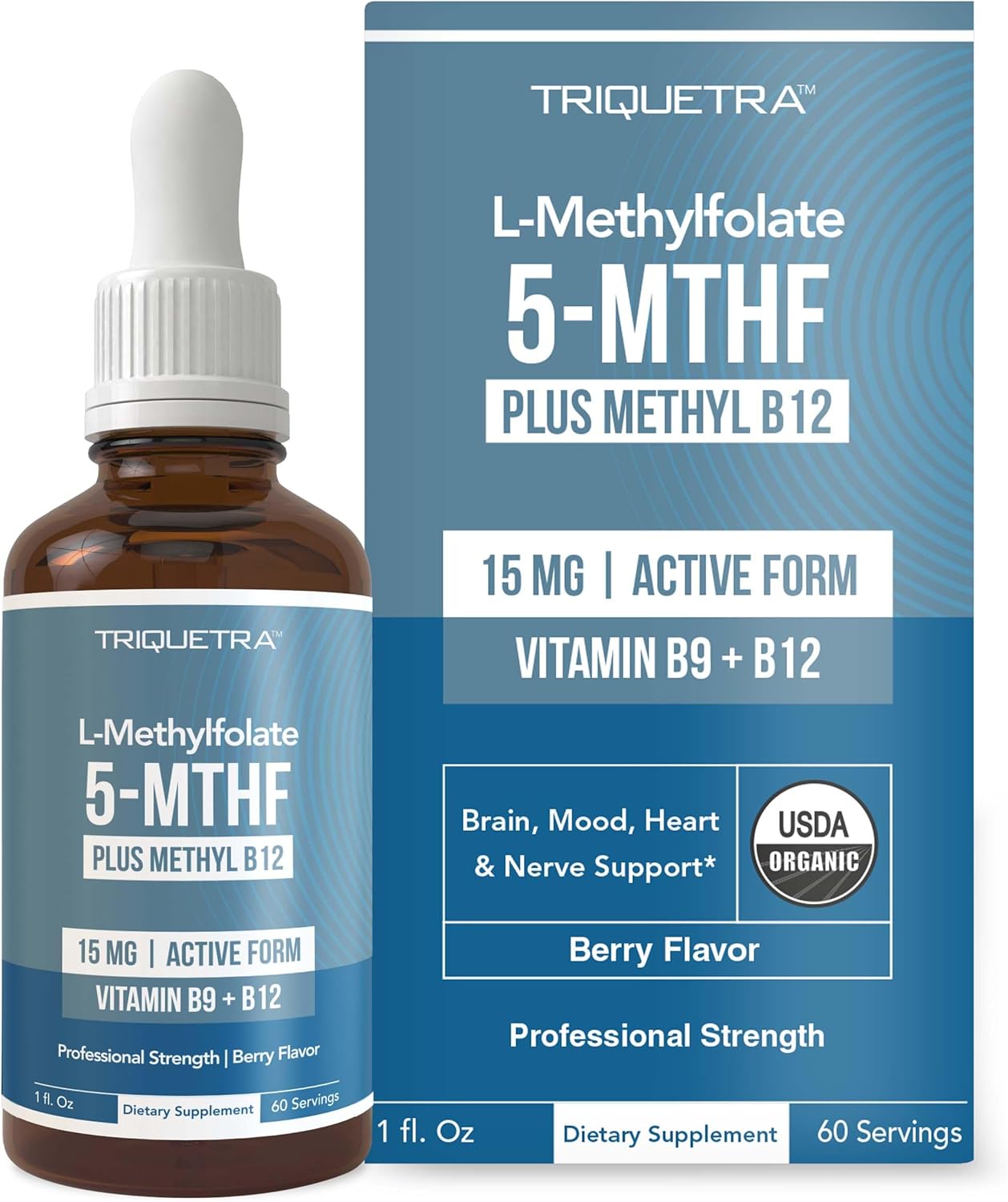 Triquetra L - Methylfolate (15 mg) Plus Methyl B12 - Mann Nutrition