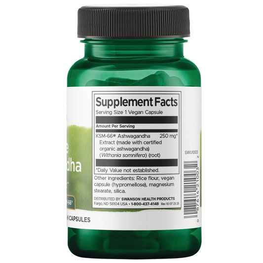 Ultimate Ashwagandha - KSM-66 SWU1003- Mann Nutrition