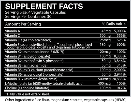 VITALITY: Sports Multivitamin - Mann Nutrition