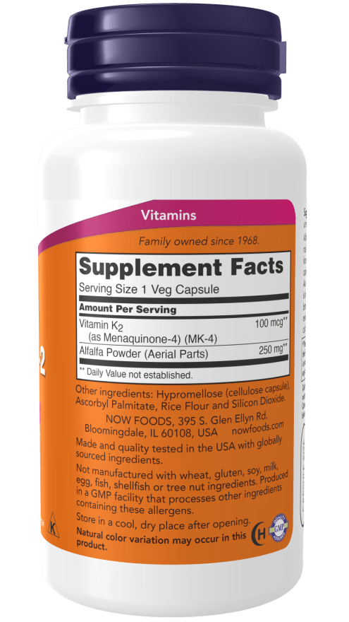 Vitamin K - 2 100 mcg - Mann Nutrition