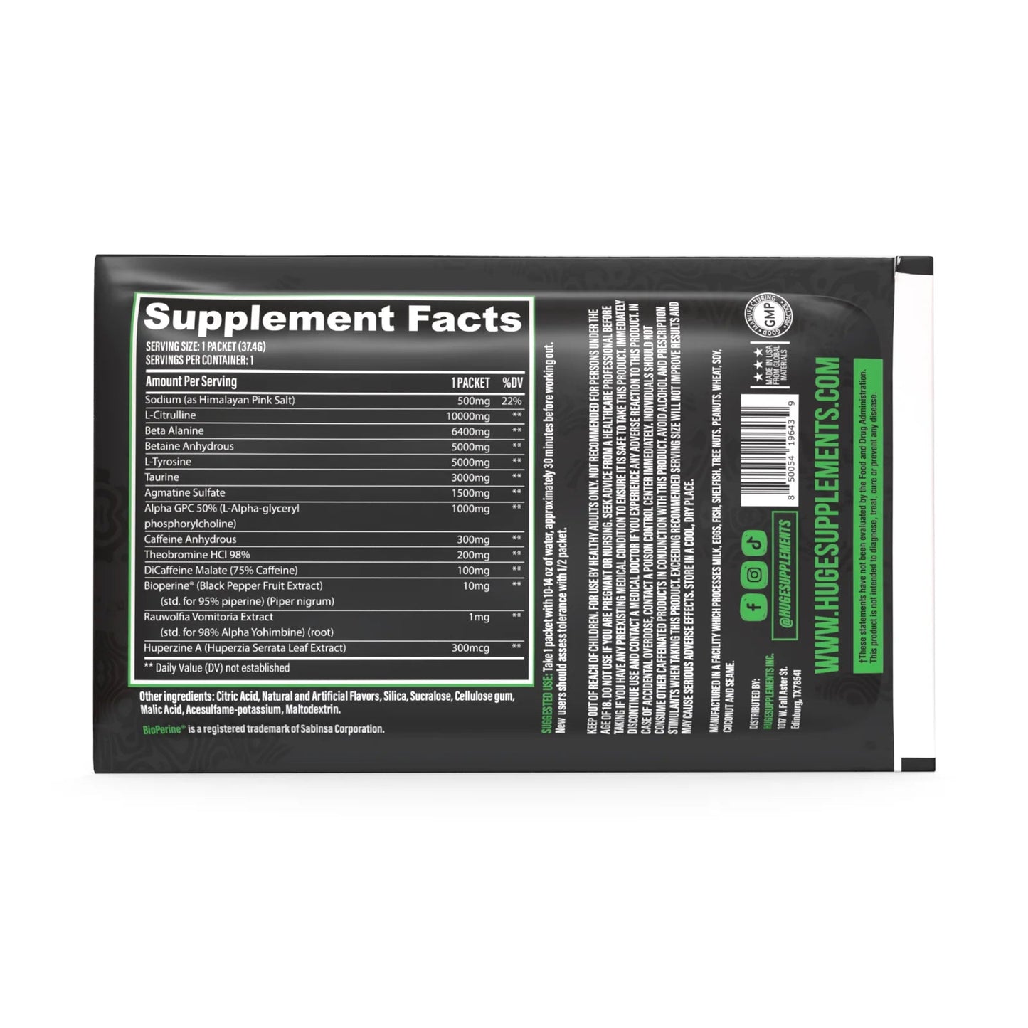 Wrecked Pre - 1 Serving - Mann Nutrition