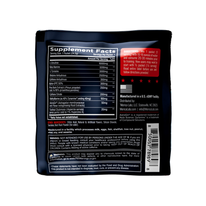 Merica Labz F-TYRANNY Pre Workout (Strawberry Lemonade) Sampler Pack