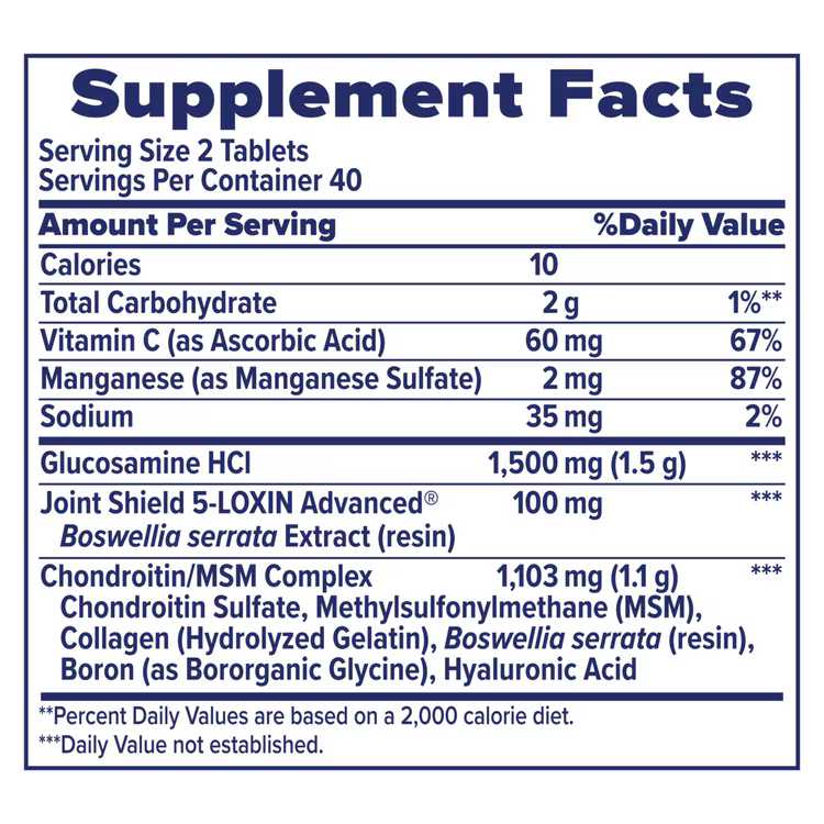 Osteo Bi-Flex Joint Health Triple Strength 80 Tabs