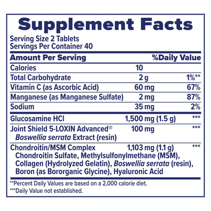 Osteo Bi-Flex Joint Health Triple Strength 80 Tabs