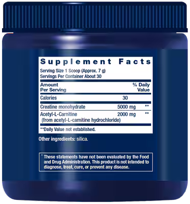 Life Extension Creatine & Acetyl-L-Carnitine Energy Plus