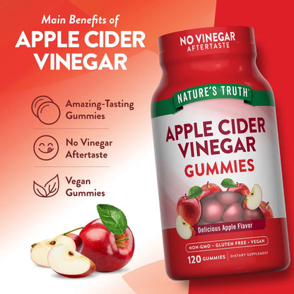 Nature's Truth Apple Cider Vinegar Gummies 400 mg - 120 Gummies