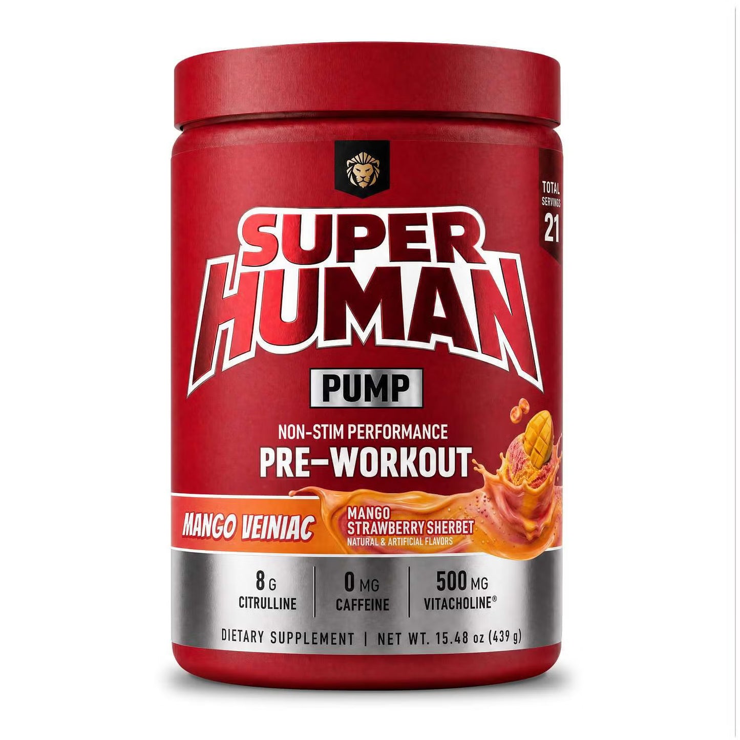 Alpha Lion SUPERHUMAN Pump – Stimulant-Free Pre-Workout