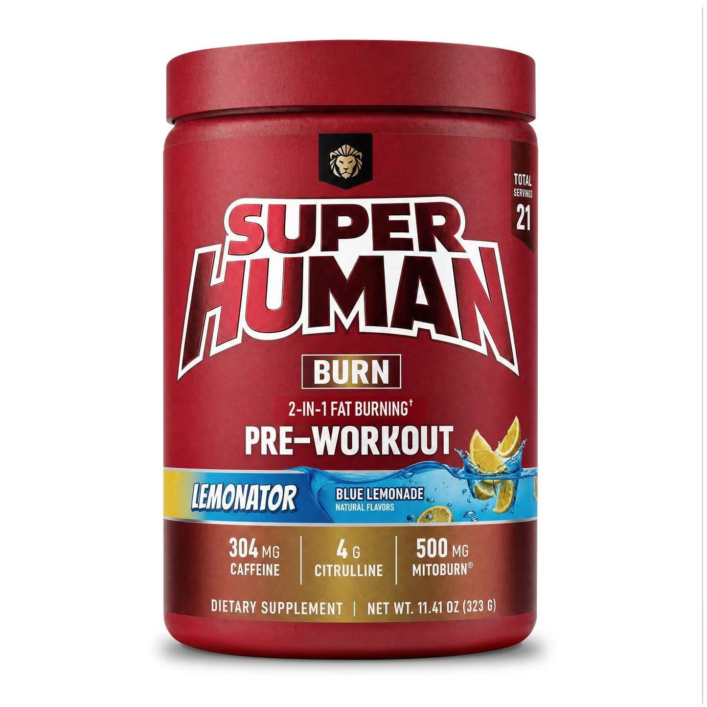 Alpha Lion SUPERHUMAN Burn Pre-Workout – Thermogenic, Energy, Pump & Focus