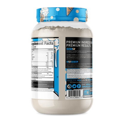 MuscleSport Lean Whey Iso Hydro with CLA, MCTs & L-Carnitine - 2lbs